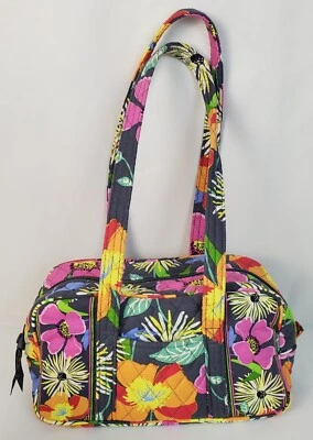 Vera Bradley Jazzy Blooms Acolchado Cartera Bolso de Mano Cartera Maquillaje Viaje Floral Foto 1 de 4