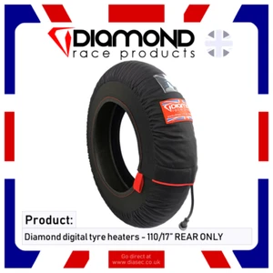 Diamant Digital Reifen Wärmer - Einzel Heck Nur - 27.9cm Für Moto3 & GP125 - Picture 1 of 4