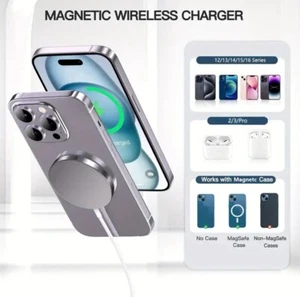 15W Fast Wireless Charger Charging Pad For iPhone 15 14 13 12 11 XS & Samsung UK - Picture 1 of 5