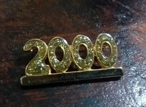 Vintage Sparkly Millennium Year 2000 Collectible New Year's Pin/Brooch - Picture 1 of 2