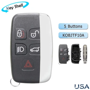 KEY CASE COVER for 2010+ Land Rover Range Rover Sport LR4 Jaguar Remote Shell - Picture 1 of 7