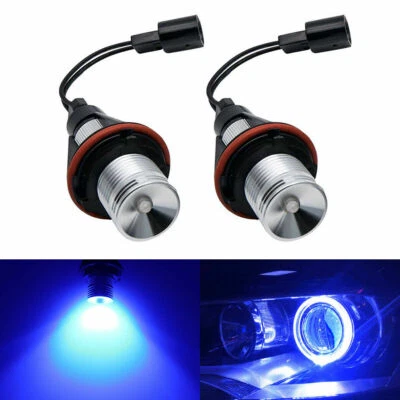 Ajuste para BMW E39 E60 E61 E65 E83 LED azul ojos de ángel halo anillo marcador bombillas Foto 1 de 4