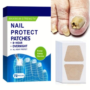 72pcs Renewal Fungal Nail Patches Extra Strength Nail Repair Strips for Toenail - Picture 1 of 11