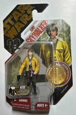 Star Wars 30th Anniversary 12 LUKE SKYWALKER 4" Action Figure w/ Gold Coin