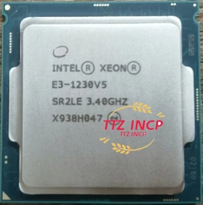 Intel Xeon E3-1230v5 SR2CN SR2LE 3.4GHz 4Cores 80W LGA1151 CPU Processor - Image 1 of 3