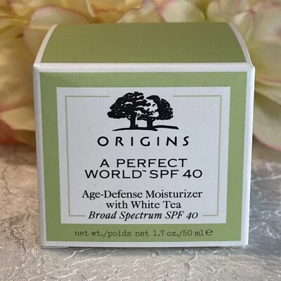 Origins A Perfect World SPF 40 Age-Defense Moisturizer SPF 40 1.7oz NIB FreeShip - Image 1 of 2