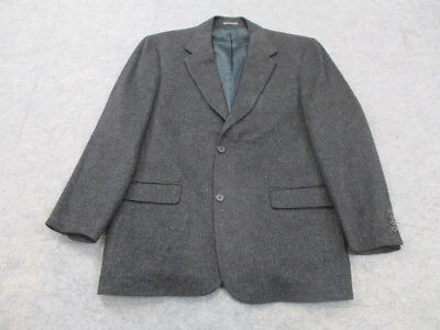Blazer de lacrosse vintage para hombre 42 R gris 100 % pelo camel 2 botones abrigo chaqueta Foto 1 de 4