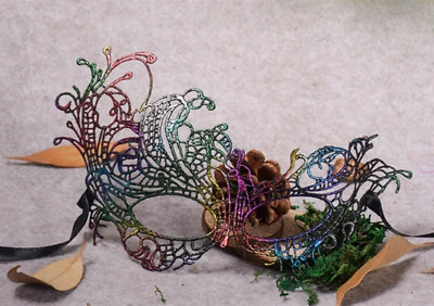 Женщин леди цветной крючком кружева костюм вечеринки карнавальный танец мяч глаз маска для лица  - Изображение 1 из 4