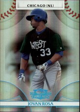 2008 Donruss Threads Century Proof Platinum Baseball Card #66 Jovan Rosa /25