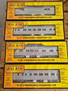 4 Car Passenger Set for Rail King MTH NYC 4-6-4 Empire State Express - Foto 1 di 9