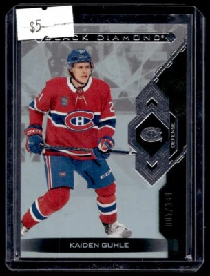 2022-23 Upper Deck Black Diamond Kaiden Guhle /349 Montreal Canadiens #BDB-KG - Image 1 of 2