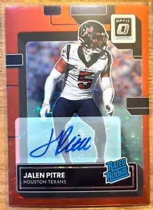 2022 Donruss Optic - Jalen Pitre - Rated Rookie - Red Stars Prizm Auto SSP /11 - Picture 1 of 2