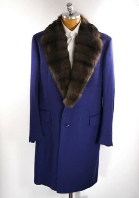 NEW 29950,00 STEFANO RICCI Top Over Coat Cashmere + FUR Size 42 Us L Eu 52 G610A - Image 1 of 4