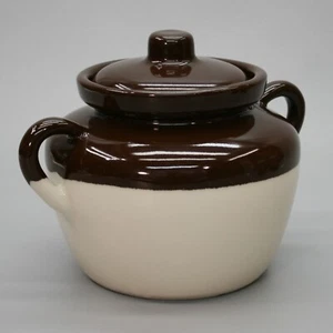 Cerámica de colección Zanesville de gres con mango de cerámica con tapa cerámica artística Ohio EE. UU. - Imagen 1 de 7