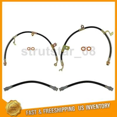 4 mangueras de freno delanteras traseras para Hyundai Sonata 2,4 L 2,5 L 2,7 L Foto 1 de 4