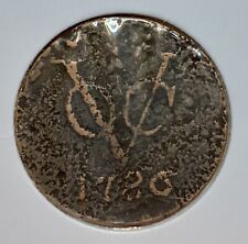 Dutch Netherlands Colonial VOC Duit Coin 1786 New York Penny