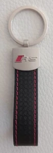 Schlüsselanhänger Schlüssel Leder und Metall Audi RS - Bild 1 von 3