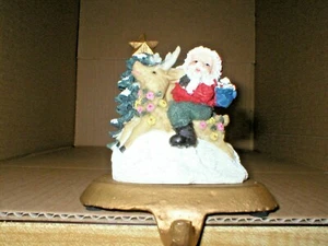 3 Christmas Santa Theme Stocking Hangers Never Used  - Picture 1 of 12