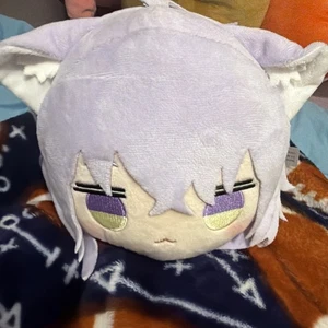 Neu mit Etikett Neu Hololive 10 Zoll Nekomata Okayu Nesoberi groß Plüsch FuRyu Runde 1 liegend - Bild 1 von 11