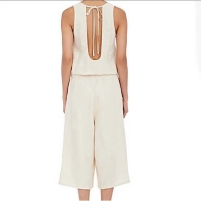 Ulla Johnson Lee Back Neck Tie Ivory Cream Jumpsuit Size 4 - Image 1 of 4