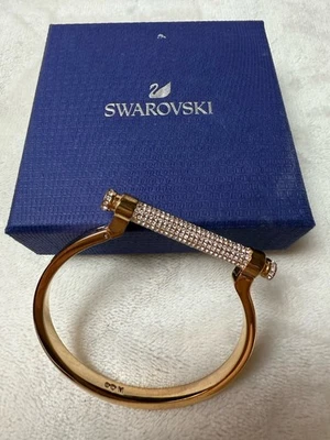 Brazalete Amistad Swarovski Oro Rosa Cristal Foto 1 de 4