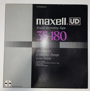 Maxell UD 35-180 METAL REEL TO REEL TONAUFNAHMEBAND 10,5"x1/4"x3600 - Bild 1 von 4