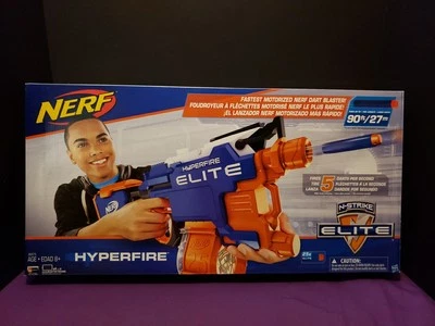 NERF Gun Elite N-strike Motorized Hyperfire Dart Blaster 5 Darts Per Second  - Image 1 of 4