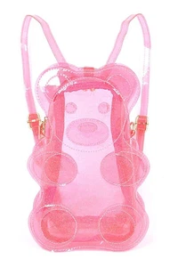 Brandneu mit Etikett brandneu transparent Gummibärchen Neuheit Rucksack Stadiontasche - Bild 1 von 6