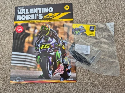 1/4 DEAGOSTINI COSTRUISCI LA MOTO YAMAHA YZR-M1 VALENTINO ROSSI PARTE NUMERO #15 - Immagine 1 di 3