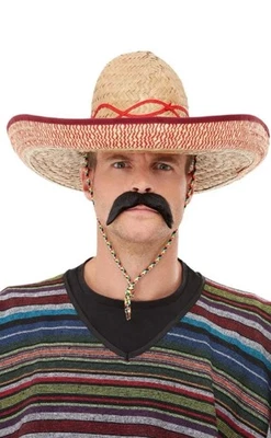 Hombre Sombrero Vestido Elegante Smiffys Vestir Vaqueros Mexicanos Indios Tv Show Foto 1 de 2