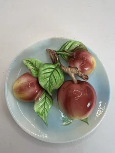 Platos de pared vintage Napco Japón 3D manzanas B3158 LEER - Imagen 1 de 18