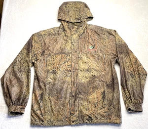 Mossy Oak Brush Camo Scent Control Hooded Full Zip Hunting Jacket Men’s L Large - Picture 1 of 22