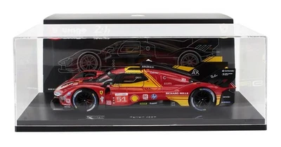 MODELLINO AUTO STATICO BURAGO FERRARI 499P LE MANS 2024 GIOVINAZZI CALADO 1/18 - Immagine 1 di 4