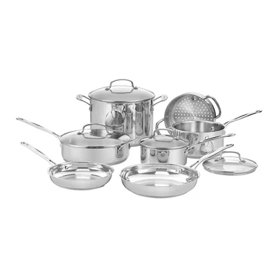 Cuisinart Chef’s Classic Cookware Set (11-Piece) – Mirror Finish Stainless Steel