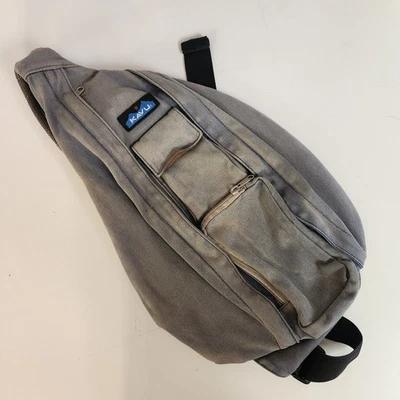 KAVU Rope Sling Bag Pack Faded Denim Original Crossbody Shoulder Adjustable - Image 1 of 4
