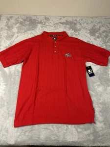 Starter Georgia Bulldogs Polo Shirt Large Oversized Short Sleeve NWT - Picture 1 of 6