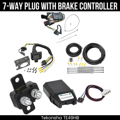 Arnés de cableado de remolque de 7 vías Tekonha + control de freno para Dodge Durango 98-03 Foto 1 de 4