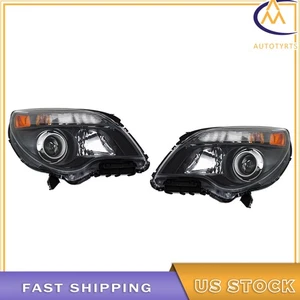 Left&Right Halogen Headlight For 2010 2011 2012 13 14 15 Chevy Equinox W/Lens - Picture 1 of 8