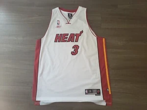 Miami Heat Dwyane Wade Number 3 Reebok Swingman Home Jersey Size 2XL Length 2+ - Picture 1 of 6