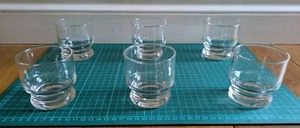 6er Set Mid Century Modern Becher, mundgeblasenes Glas, 60er, 70er Jahre, sehr guter Zustand - Bild 1 von 17