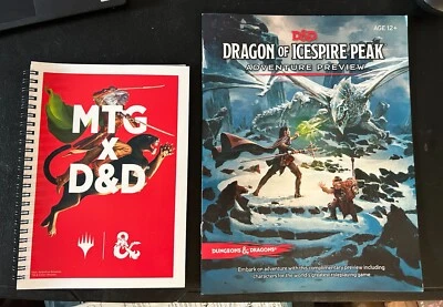 D&D MTG Dragon of Icespire Peak Adventure Preview + Notebook Promotional - Image 1 of 4