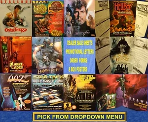 TV, Marvel, TMNT Trading Card "1&2-Sided" DEALER AD, SALE & ORDER Sheets - Picture 1 of 212