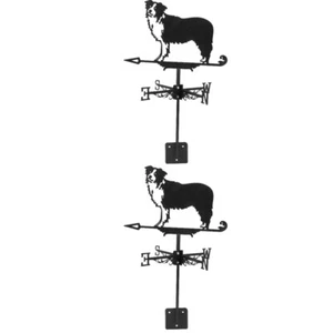 Set of 2 Wetterfahne Aus Metall Innenhofdekoration Windrichtungsanzeiger - Bild 1 von 12