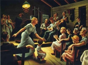 Lord Heal the Child – Thomas Hart Benton 1934 American Regionalist Art Print - Picture 1 of 2