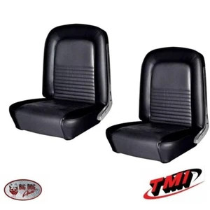 Mustang 1967 cupé canastilla delantera y tapicería de asiento trasero - negro de TMI - Imagen 1 de 11