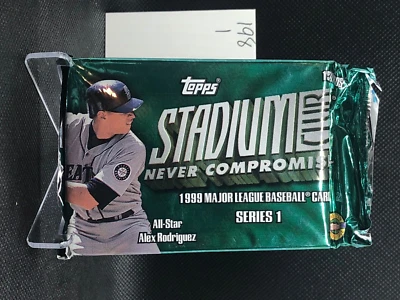 1999 Topps Stadium Club Series 1 MLB Baseball Trading Pack Sealed HTA Jumbo (1) - Image 1 of 2