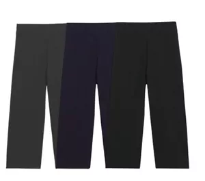M&S 3/4 Jogger Trouser Cotton Rich Straight Leg Jersey Cropped Pant Plain LADIES - Picture 1 of 33