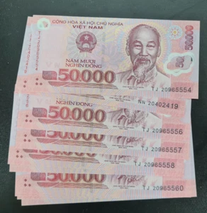 10Pcs Vietnam 50000 Dong BANKNOTE CURRENCY VND UNC - Picture 1 of 1