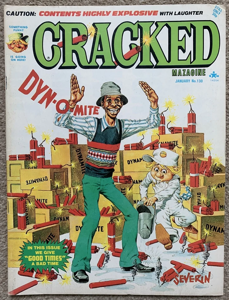 CRACKED MAGAZINE  No.130 1976  Good Times French Connection 2 John Severin cover - Image 1 of 1
