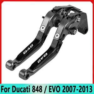 848 EVO For Ducati 848 / EVO 2007-2013 Foldable Extendable Brake Clutch Levers - Picture 1 of 15
